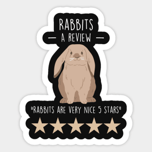 Rabbit Review Sticker